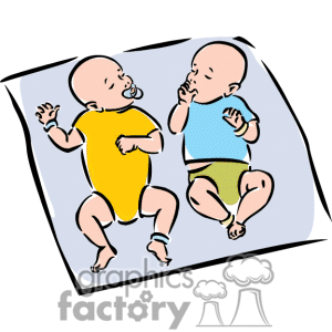 300x300 Clip Art Of 5 Babies Clipart