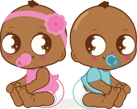 463x370 Twins Clipart African American