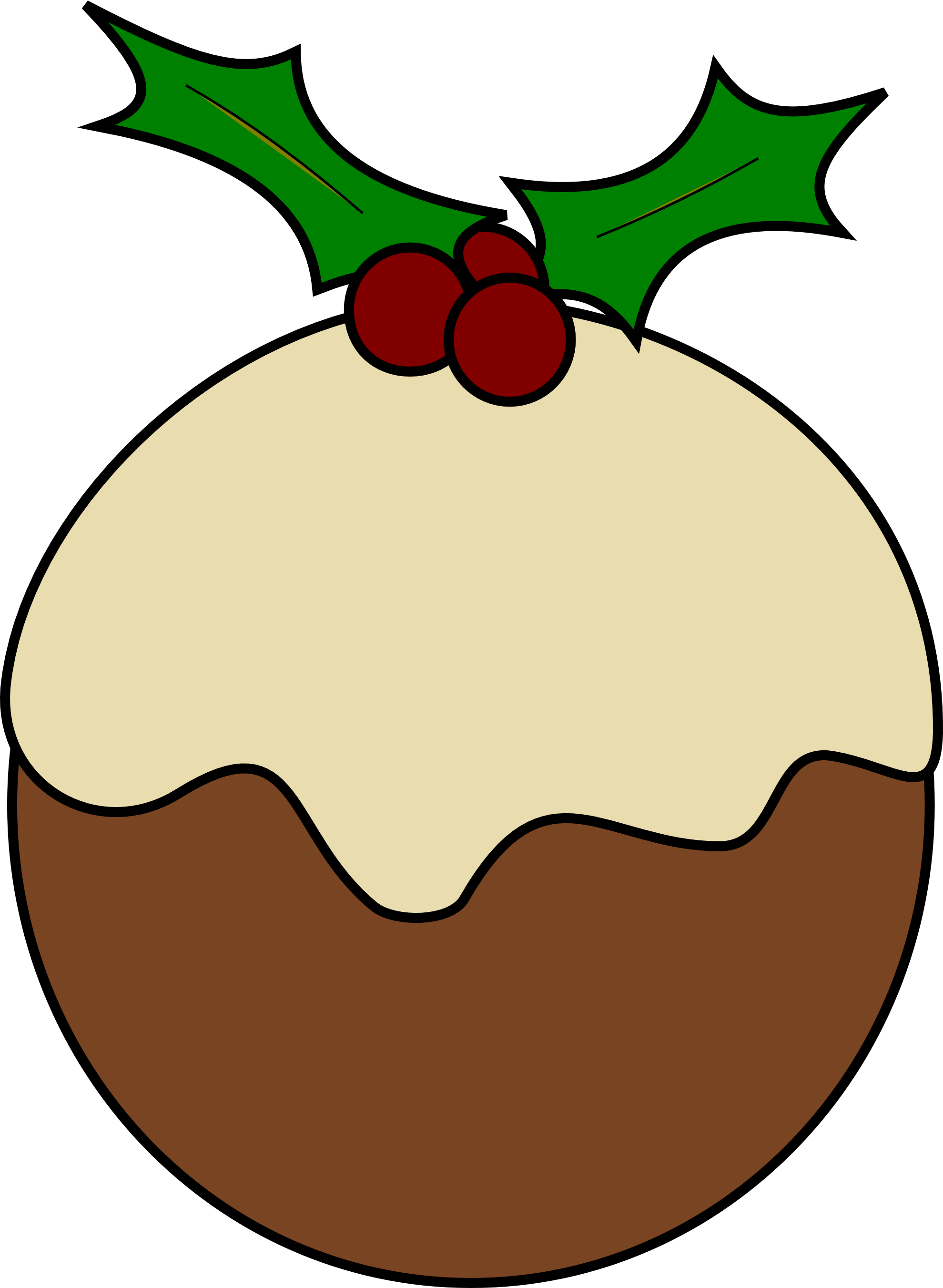 1979x2702 Clip Art Karderio Christmas Pudding Scalable