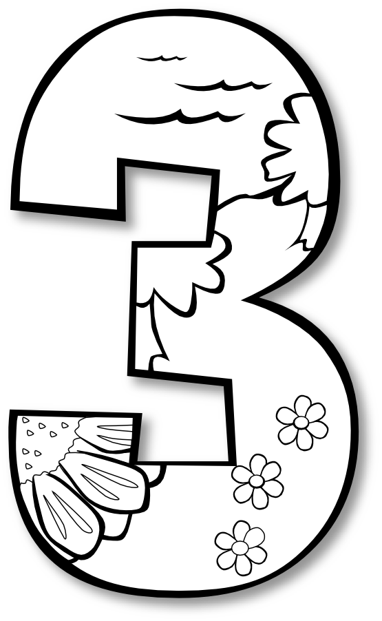 555x902 Creation Day 3 Number Ge 1 Black White Line Art Coloring Book