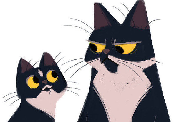 625x415 21 Beautiful Cat Illustrations That Will Remind You To Smile