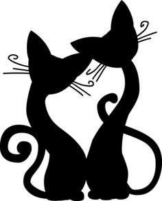 Two Cats Clipart | Free download on ClipArtMag