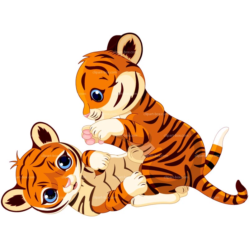 800x800 Baby Tiger Cartoon Tigers Clip Art Image