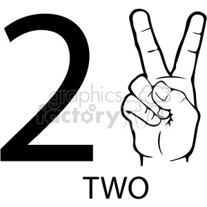 300x300 Royalty Free Asl Sign Language 2 Clipart Illustration Worksheet