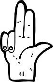 110x170 Two Fingers Clip Art