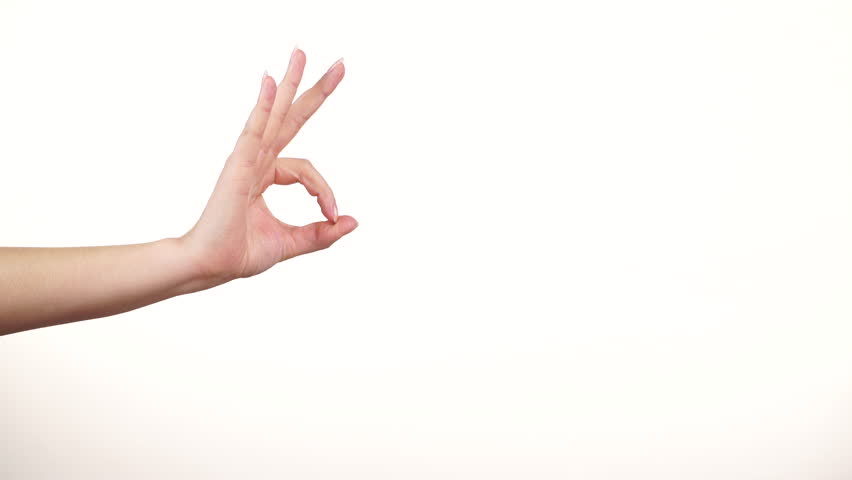 852x480 Two Hands Clap On White Background Stock Footage Video 3905792