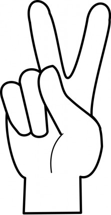 221x425 Hand Peace Sign Clip Art, Free Hand Peace Sign Clip Art