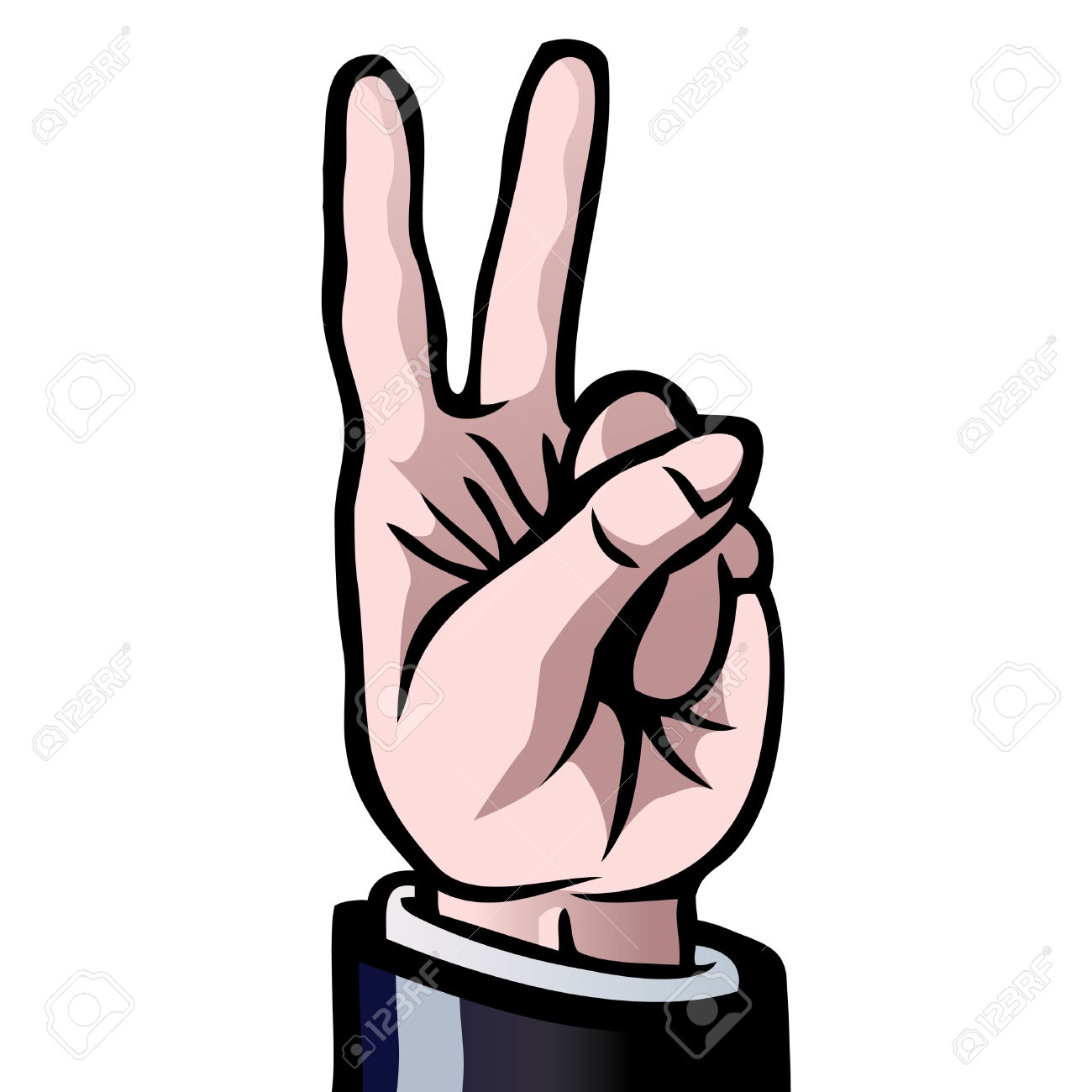 1300x1300 Clipart 2 Fingers