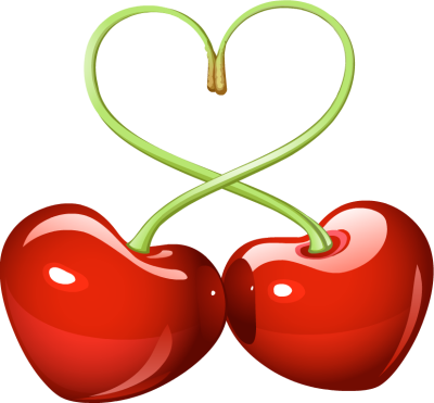 400x371 Cherry Clip Art Two Hearts Free Clipart Images Image