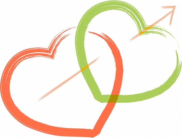 600x458 Two Hearts Vector Free Vector Download (4,502 Free Vector)