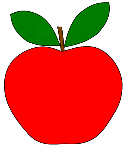 403x475 Leaves Clipart Apple Leaf