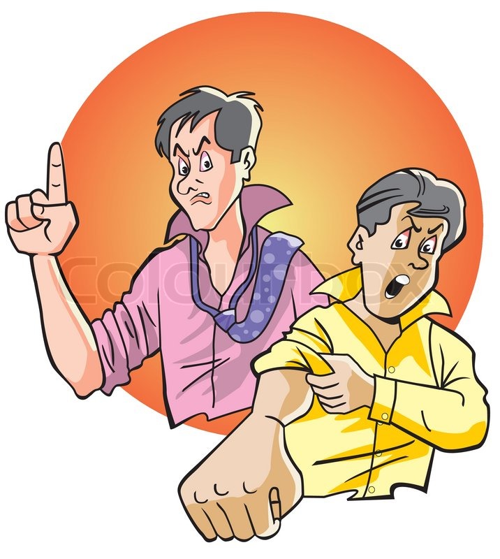 Two People Fighting Clipart | Free download on ClipArtMag Kids Argue Clipart