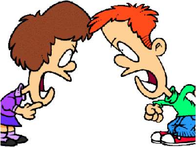402x302 Clipart Of Two People Arguing