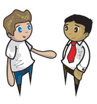 199x213 Two People Clipart