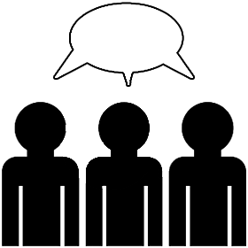 280x280 People Talking Clipart