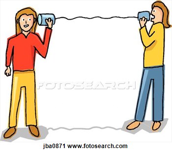 350x310 Phone Clipart Two Person