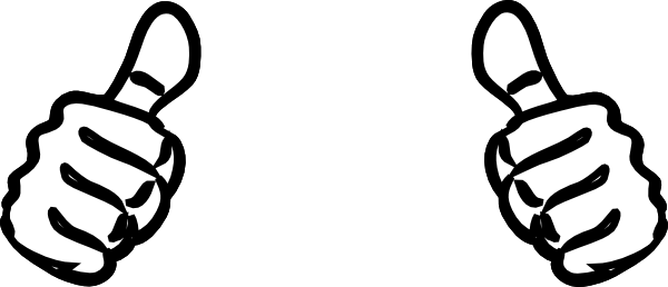 600x258 Two Thumbs Clipart