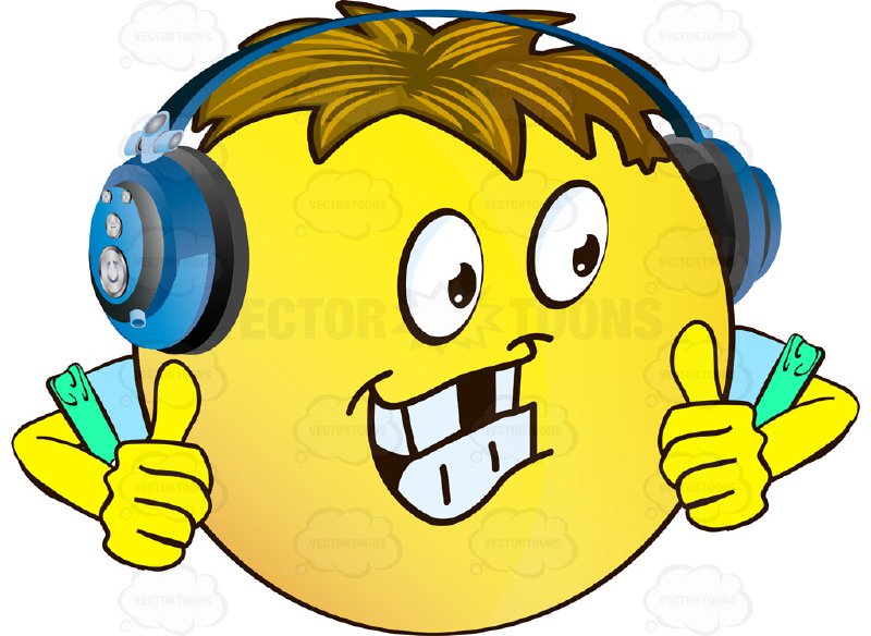 800x584 Missing Tooth Yellow Smiley Face Emoticon With Arms, Brown Hair