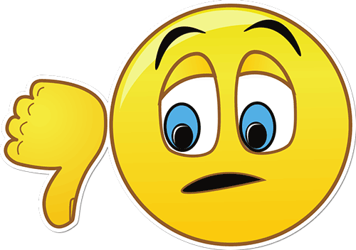 500x352 Happy Face Thumbs Down Clipart