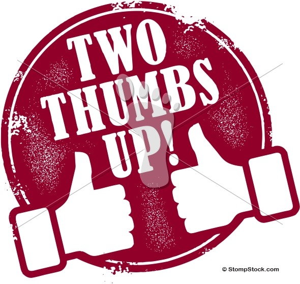 590x558 Two Thumbs Up Recognition Stamp Stompstock