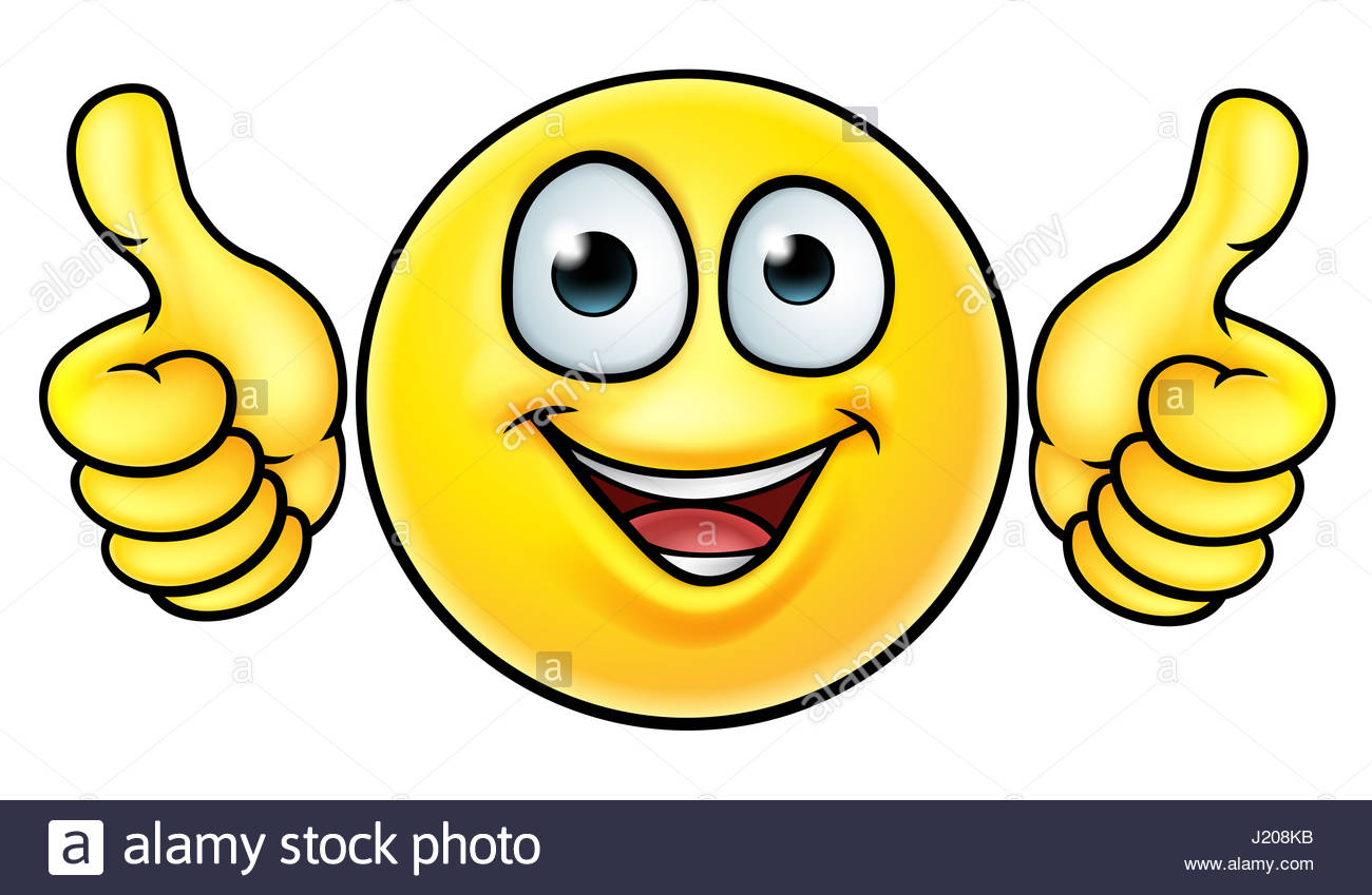 1300x849 A Cartoon Emoji Icon Emoticon Looking Very Happy With His Two