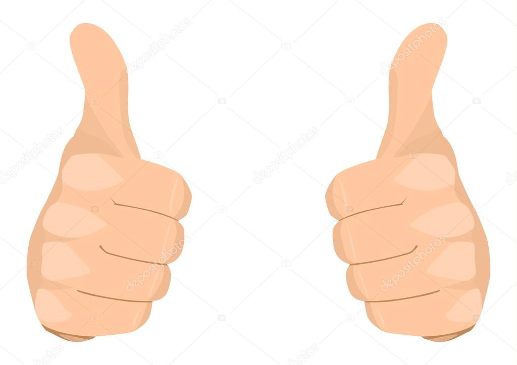 1024x724 Two Thumbs Up Stock Vector Rudall30