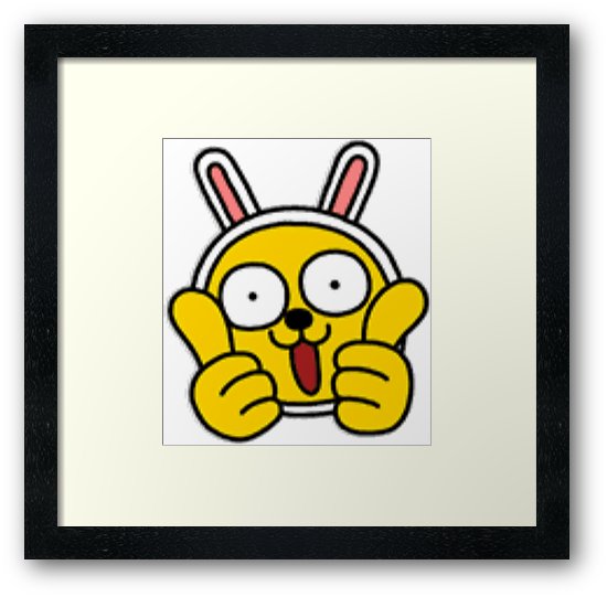 550x541 Kakaotalk Friends Muzi (Two Thumbs Up) Framed Prints By