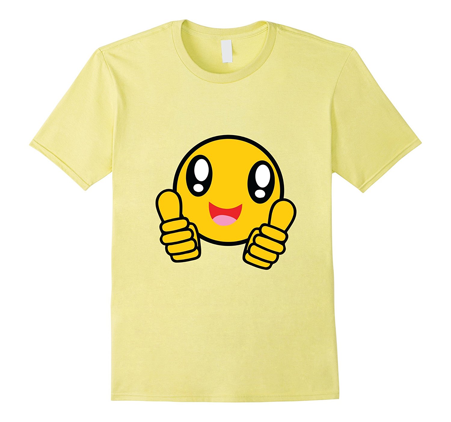 1500x1403 Two Thumbs Up Hands Emoji T Shirt Happy Smile Big Eyes Top