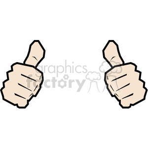 300x300 Royalty Free Two Thumbs Up This Person Image 390033 Vector Clip