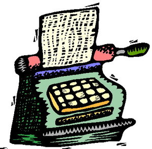 300x294 Typewriter Clip Art