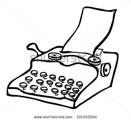 450x412 Typewriter Clipart Cartoon