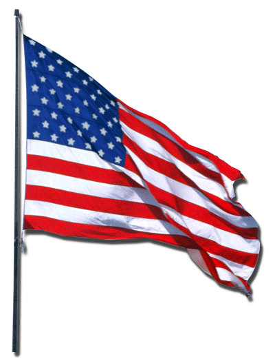 400x527 American Flag Pole Clipart
