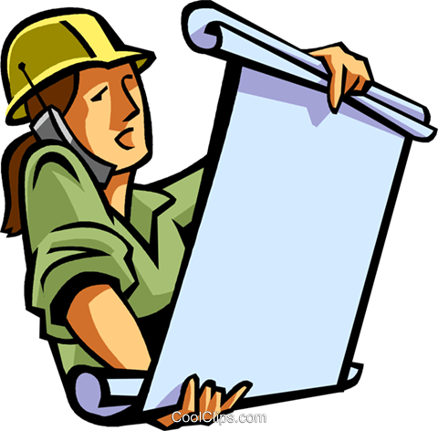 480x472 Construction Worker Talking On Cell Phone Royalty Free Vector Clip