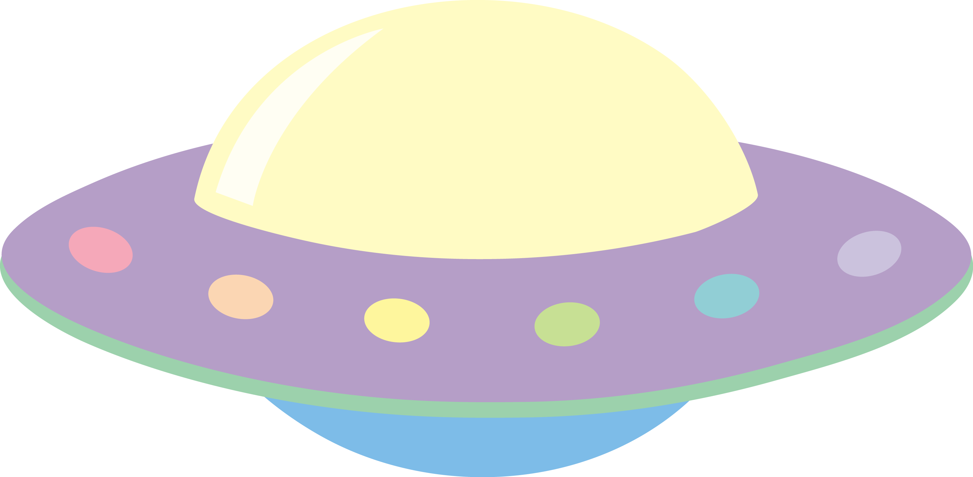 3119x1530 Pastel Colored Alien Ufo