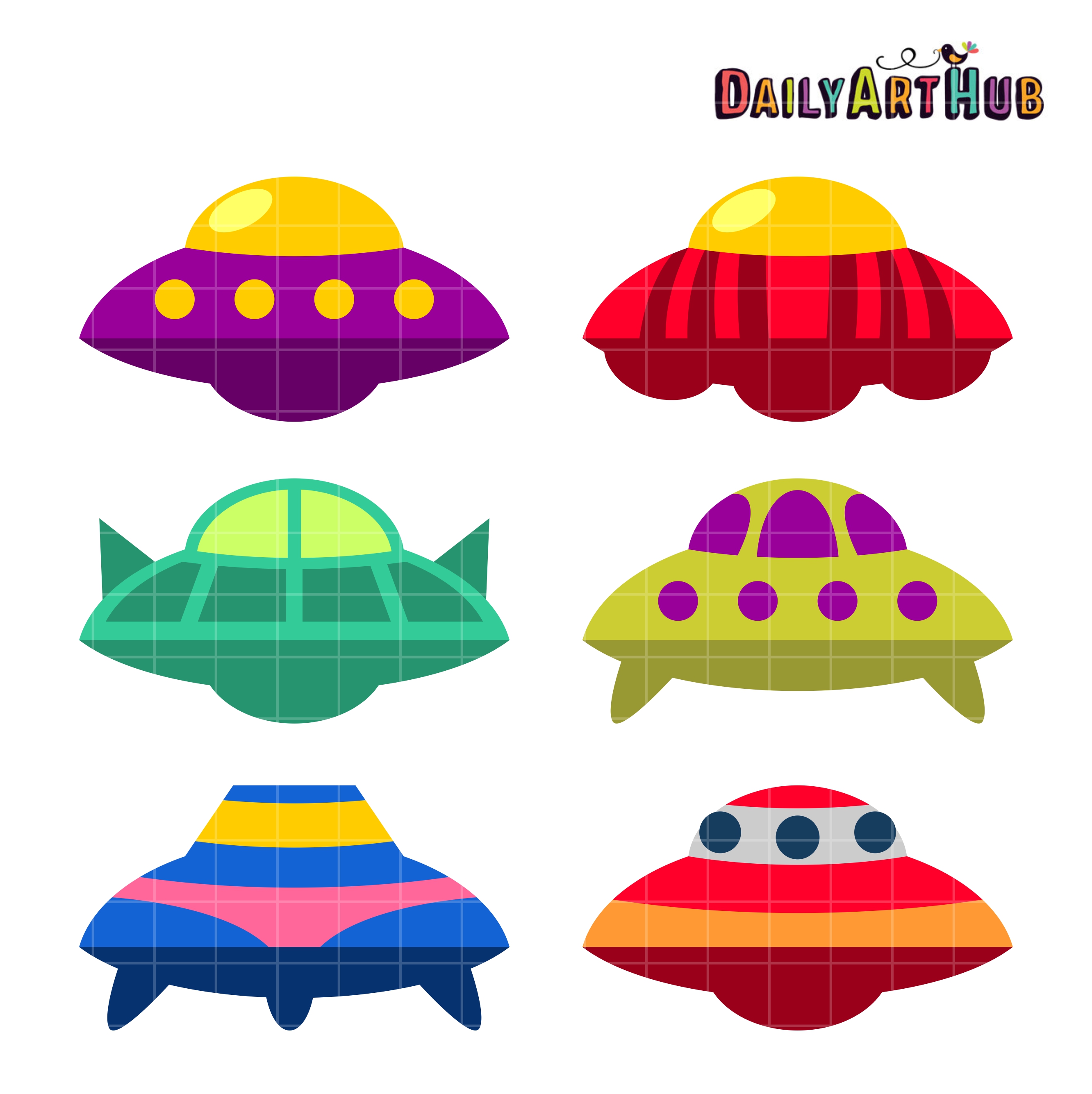 2664x2670 Ufos Clip Art Set Daily Art Hub