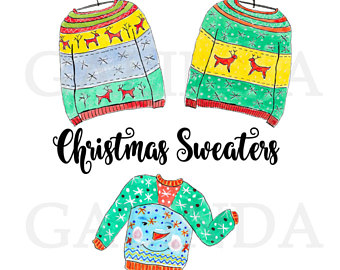 340x270 Sweater Clipart Etsy
