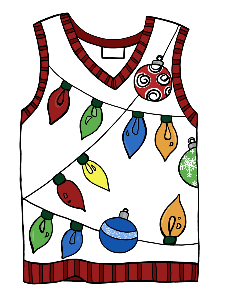 Ugly Christmas Sweater Clipart | Free download on ClipArtMag