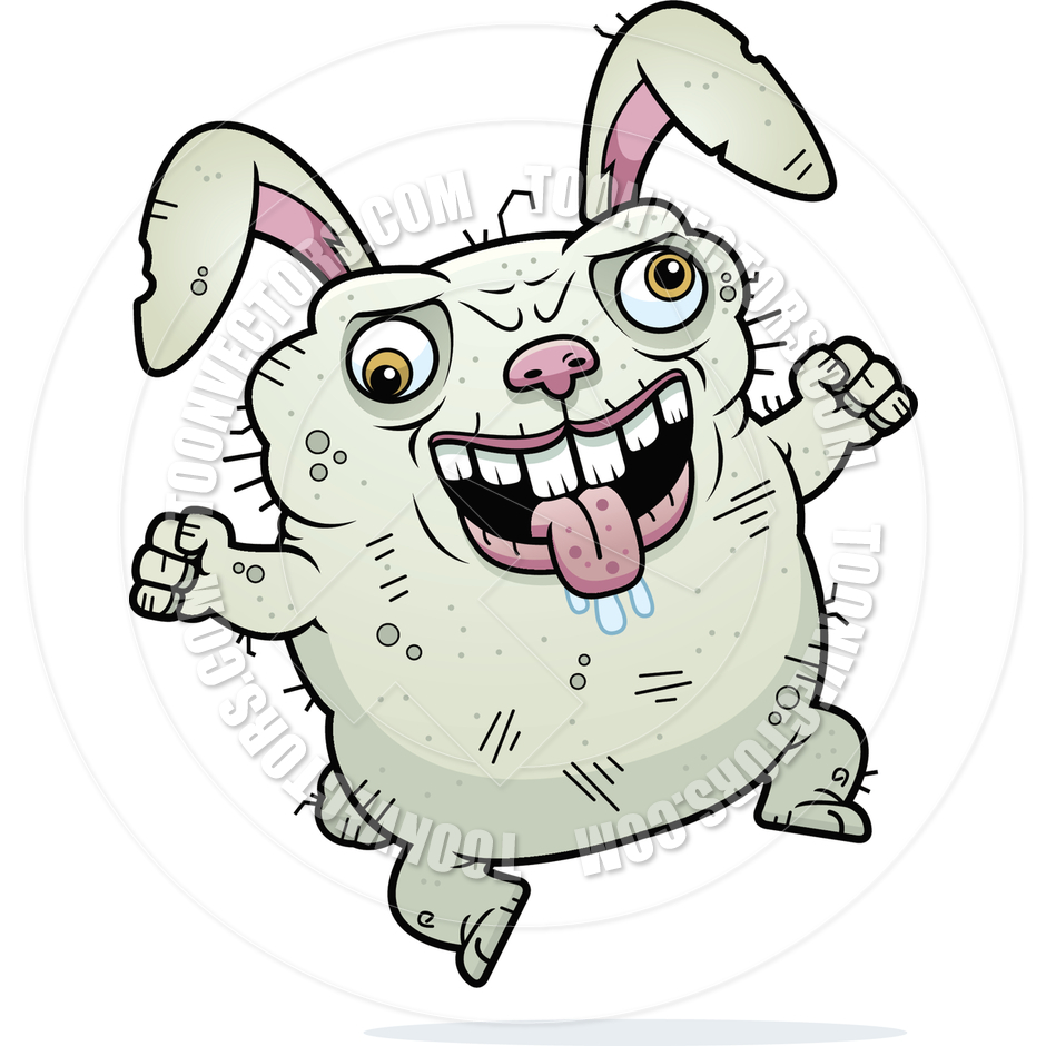 940x940 Cartoon Ugly Bunny Crazy By Cory Thoman Toon Vectors Eps