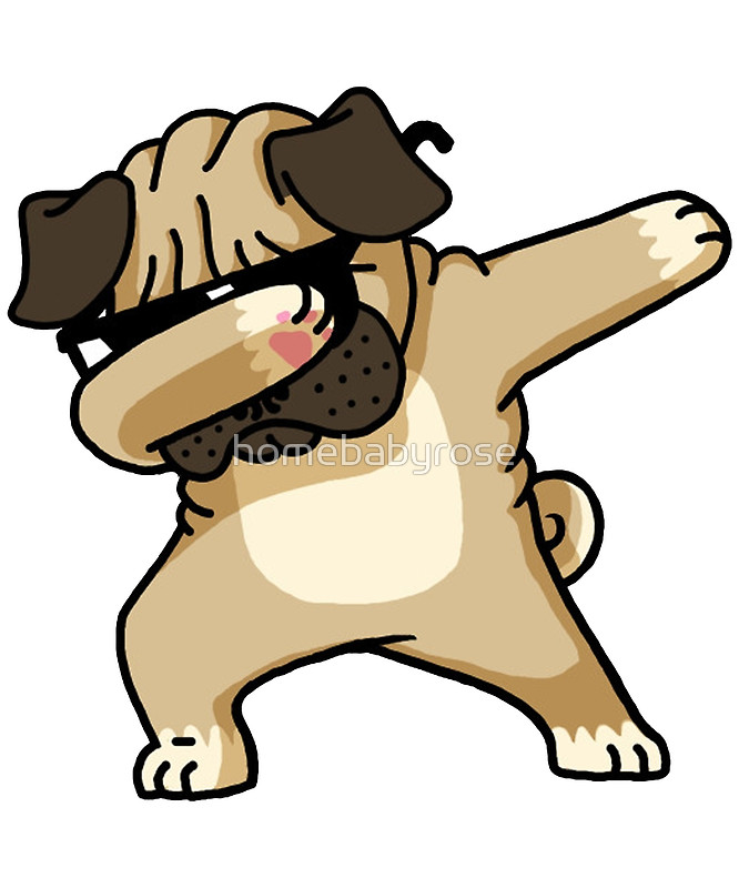 666x800 Dabbing Pug Funny