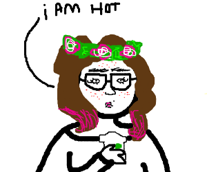 300x250 Ugly Hipster Girl Thinks She's Hot.