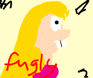 300x250 Ugly Girl (Drawing By Amicoret)