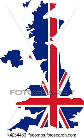 286x470 Clipart Of Uk Map Amp Flag K4254453