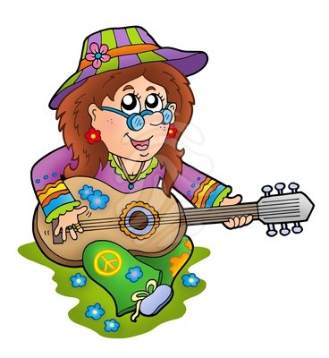 368x400 Clip Art Hippies In Portland Clipart
