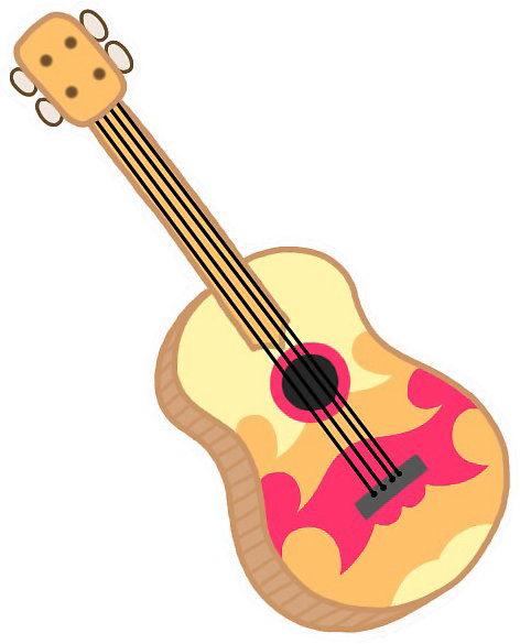 472x585 Ukulele Clipart Yellow
