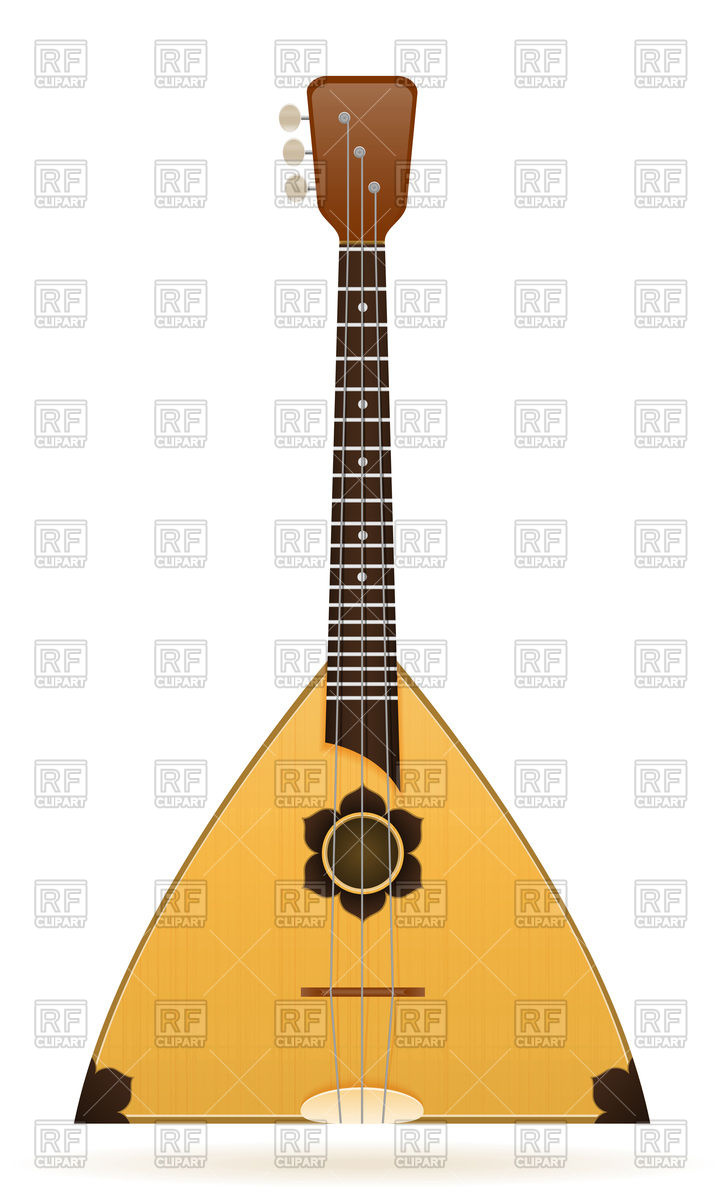 720x1200 Balalaika Royalty Free Vector Clip Art Image