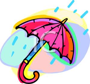 300x279 Art Image A Colorful Umbrella In The Rain