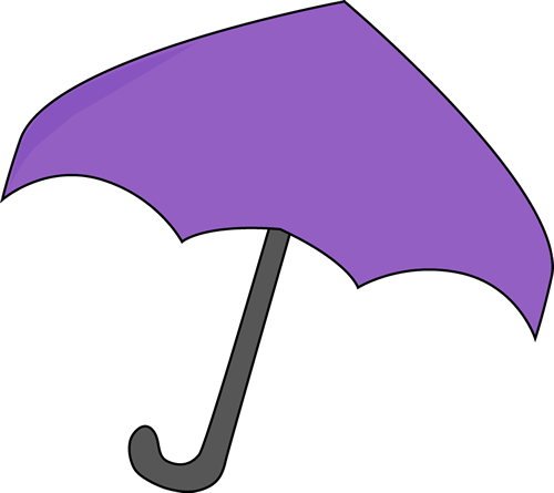 500x445 Purple Umbrella Clip Art