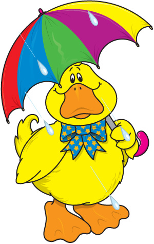 300x475 Umbrellas.quenalbertini Duck With A Colorful Umbrella
