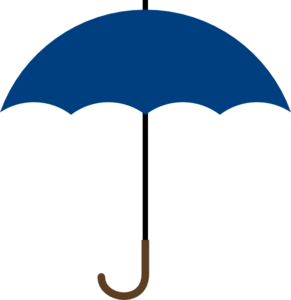 291x300 Navy Blue Umbrella Clip Art