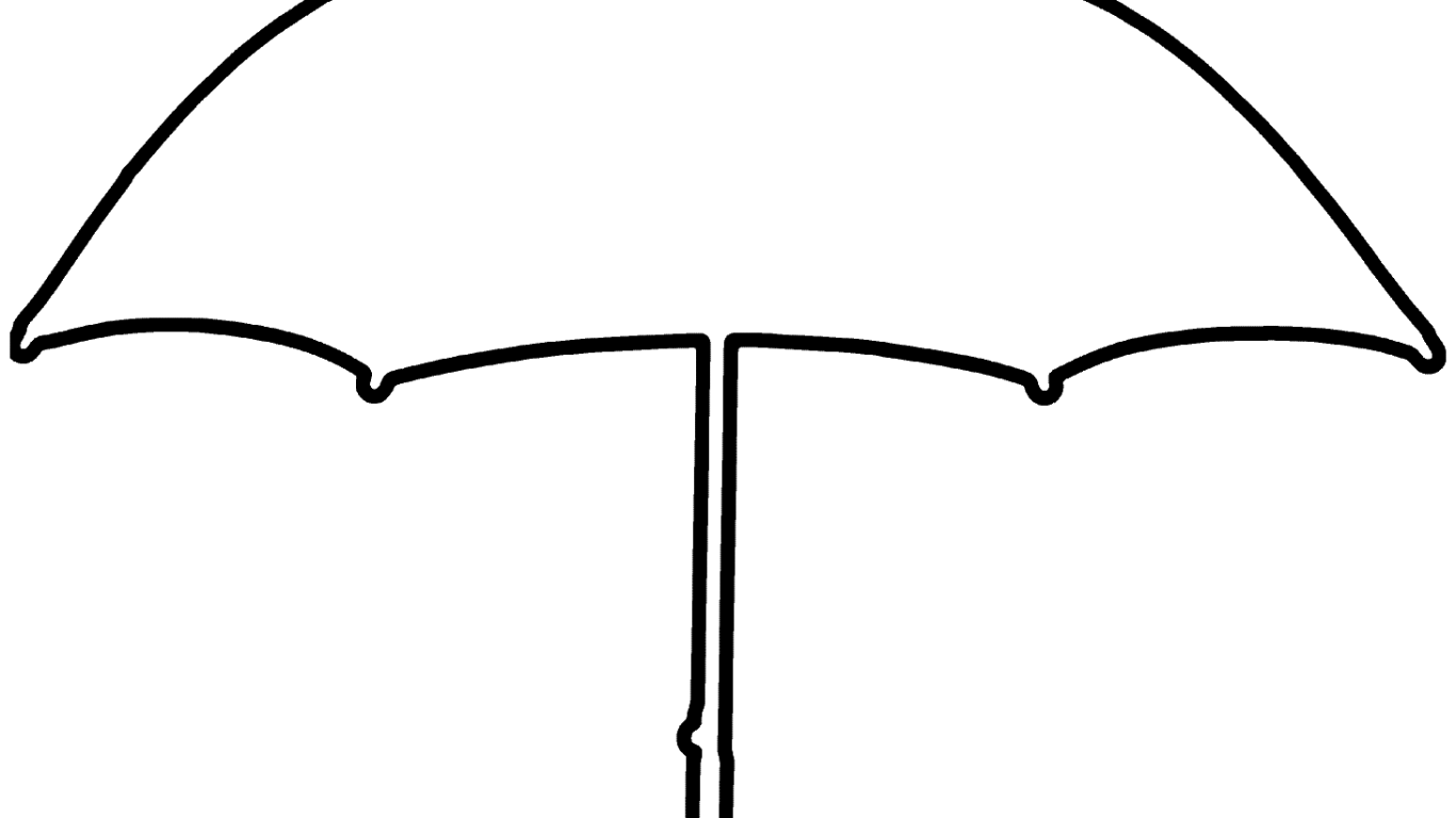 Umbrella Coloring Page Free download on ClipArtMag